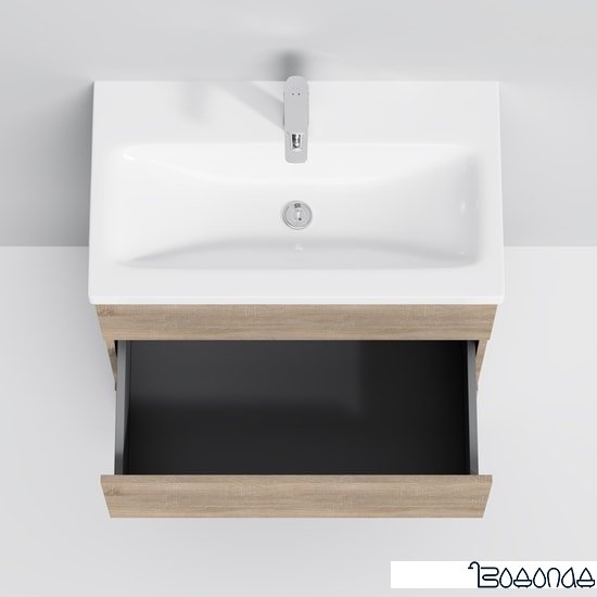 AM.PM Тумба под умывальник Gem S 75 M91FSX0752OF (3 ящика,светлый дуб) фото 4