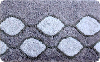 Коврик для ванной IDDIS Curved Lines Grey 401A580I12 80x50