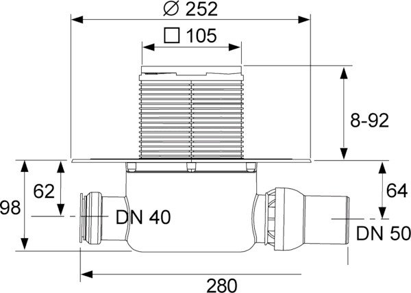 Сифон Tece Tecedrainpoint S120 3601200