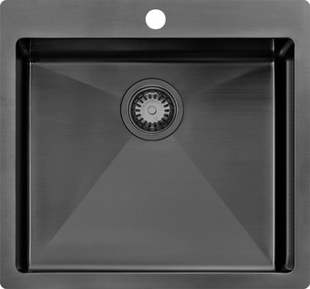 Кухонная мойка ZorG ZRN 5055 Nano PVD Gunblack