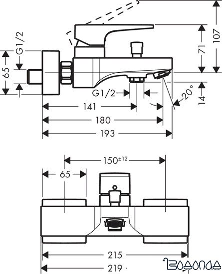 Смеситель Hansgrohe Metropol 32540000