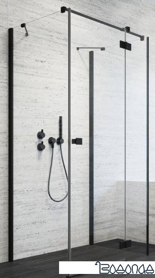 Душевая стенка Radaway Essenza New Black S1 70 (прозрачное стекло)