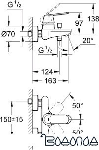 Смеситель Grohe Eurosmart Cosmopolitan 32831000