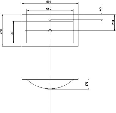 Умывальник Акватон Премьер М 80 80x45 [1A70493KPR010]
