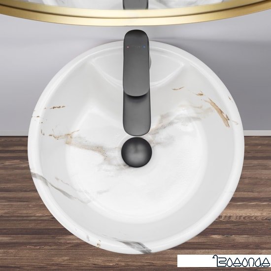 Умывальник Rea Blanka (матовый камень) фото 4