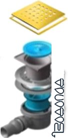 Трап/канал Pestan Confluo Standard Drops 2 Mask Gold