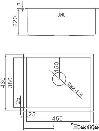 Кухонная мойка Gerhans K35043B фото 2 Кухонная мойка Gerhans K35043B фото 2