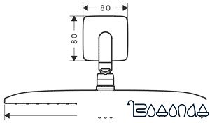 Верхний душ Hansgrohe Raindance E 360 AIR 1jet [27376000]
