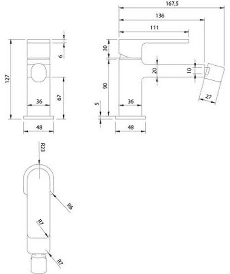 Смеситель Omnires Baretti BA7820 CR