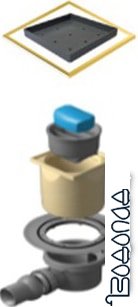 Трап/канал Pestan Confluo Standard Dry 2 Ceramic Gold