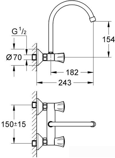 Смеситель Grohe Costa L [31191001]