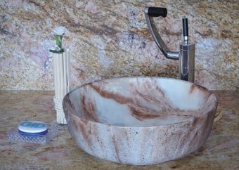 Умывальник Gid MNC499 (коричневый/белый)