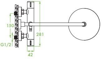Душевая система Laveo Pretto PLP 00TD