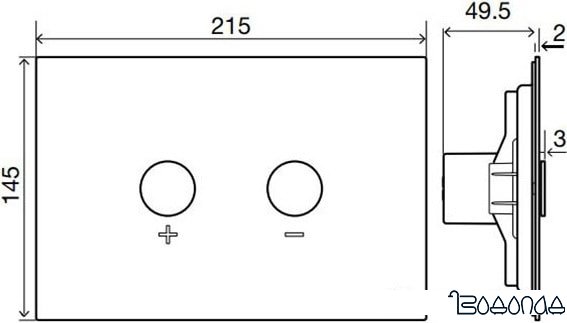 Панель смыва OLI Blink 878782 (бронзовый)