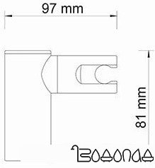 Держатель душевой лейки Wasserkraft A008