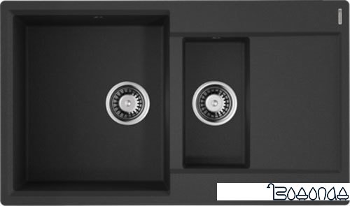 Кухонная мойка Omoikiri Daisen 86-2-BL (черный) фото 1