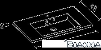 Умывальник Riho Broni 80x48 (F7BR1080481113)