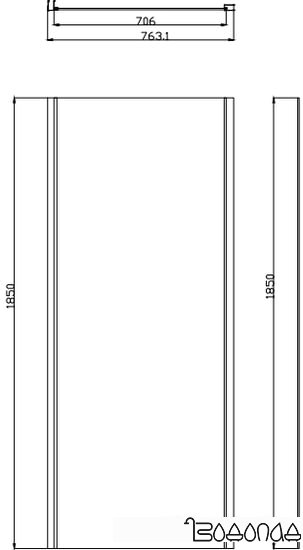 Душевой уголок Omnires Bronx S2050 110+10P 90 фото 2