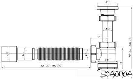 Сифон Ани Пласт BM1016 фото 2