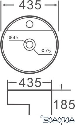 Умывальник Aquaceramika Ocean AC496 фото 2