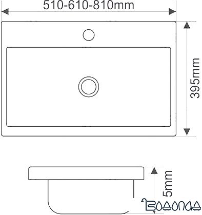 Умывальник Melana MLN-S60 (9393) фото 2
