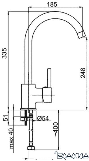 Смеситель Rubineta Ultra-33 ST (U30058)