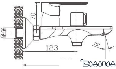 Смеситель Haiba HB60505-8 (белый/хром)