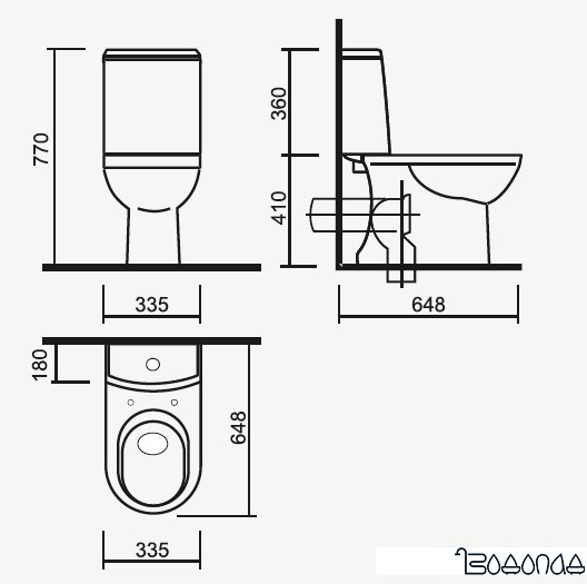 Унитаз Sanita Luxe Next SL DM NXTSLCC01040622