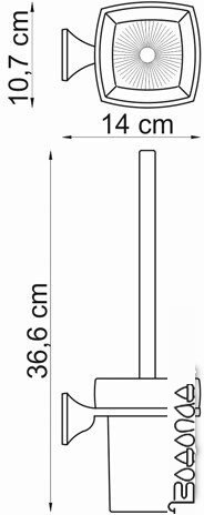 Ершик для унитаза Wasserkraft Wern K-2527 фото 2