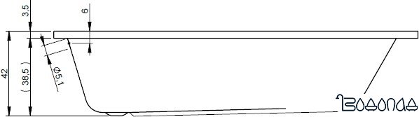 Riho Dola Ванна акриловая 180х80 см с опорами