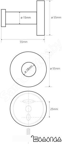 Крючок для ванны Bemeta Neo 104106065