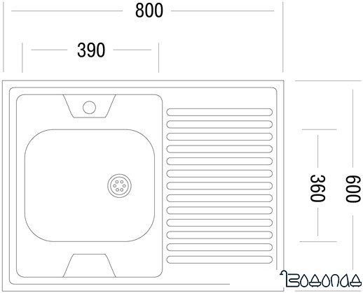 Кухонная мойка Ukinox STD800.600-4C 0R фото 2 Кухонная мойка Ukinox STD800.600-4C 0R фото 2
