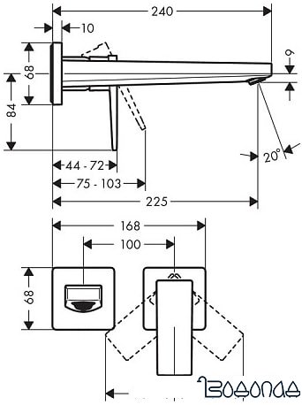 Смеситель Hansgrohe Metropol 32526340