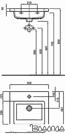 Умывальник Kolo Twins L51950000