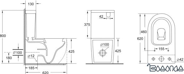 Унитаз Aquanet Rimless Cetus 2.0 C1 LX-2903
