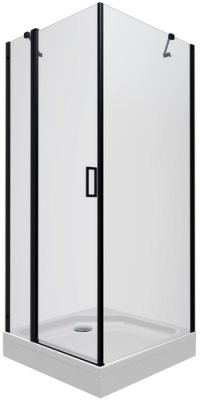 Душевой уголок Triton Йота Блэк 90х90 (прозрачное стекло)