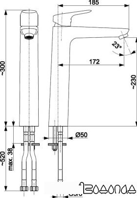 Смеситель Armatura Abasha 5232-612-00 фото 2
