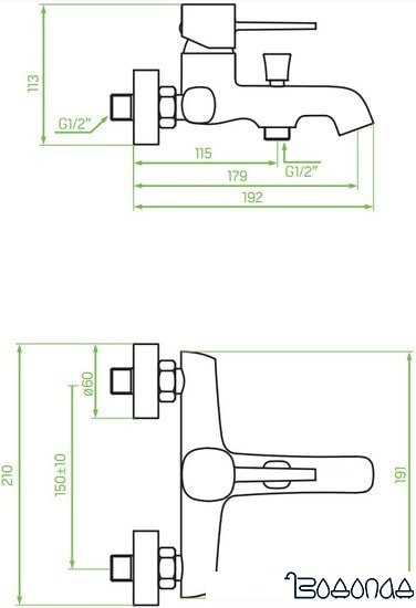 Смеситель Laveo Pola BAP 810D