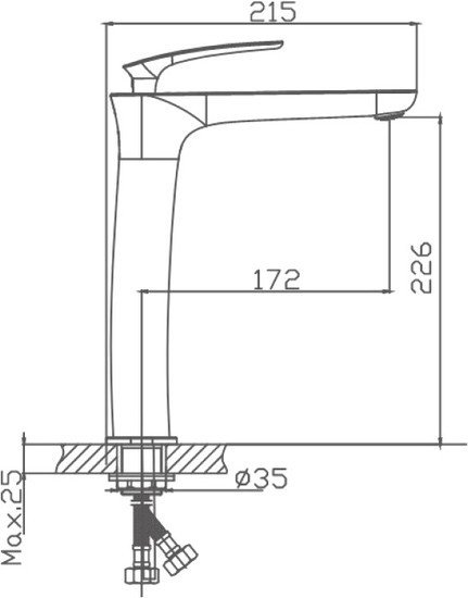 Смеситель Haiba HB11616 (хром)
