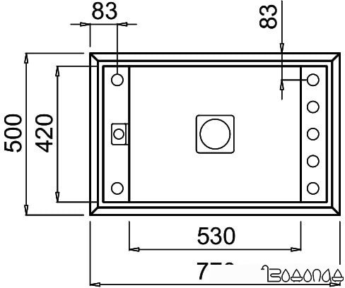 Кухонная мойка Elleci Value 130 White 96