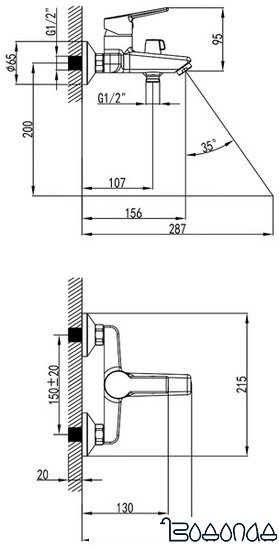 Смеситель Milardo Stripe STRSB02M02