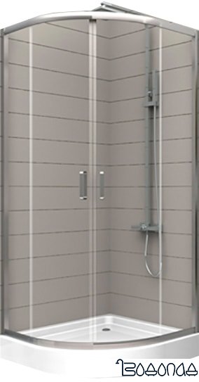 Душевой уголок NEW TRENDY Feria 80x80 K-0154 (прозрачное стекло)