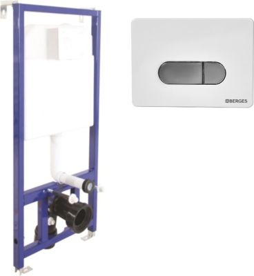 Инсталляция для унитаза Berges Wasserhaus Novum 525 D7 040000+040037