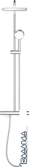 Душевая система Grohe Tempesta Cosmopolitan System 250 Cube 26689000