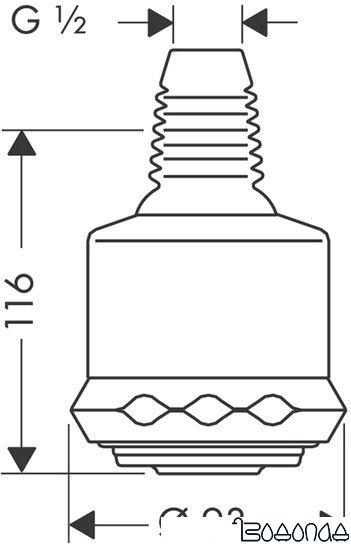 Верхний душ Hansgrohe Clubmaster 28496000