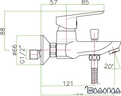 Смеситель Fiore Kevon 81 CR 8152