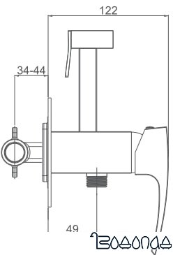 Смеситель Gappo G7207-6