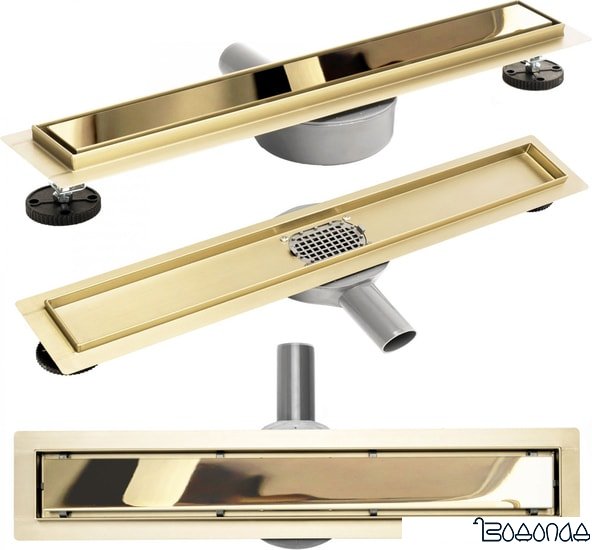 Трап/канал Rea Pure Neo Pro 700 N (зеркальный золотой)