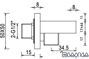 Держатель душевой лейки RGW SP-181