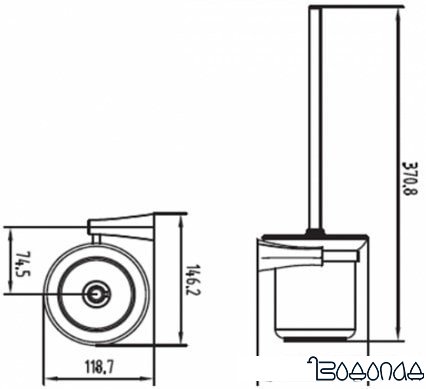 Ершик для унитаза Kaiser Konus KH-2026